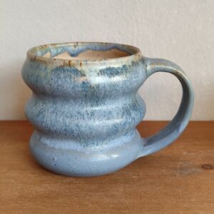 Tazza mug in gres blu cobalto
