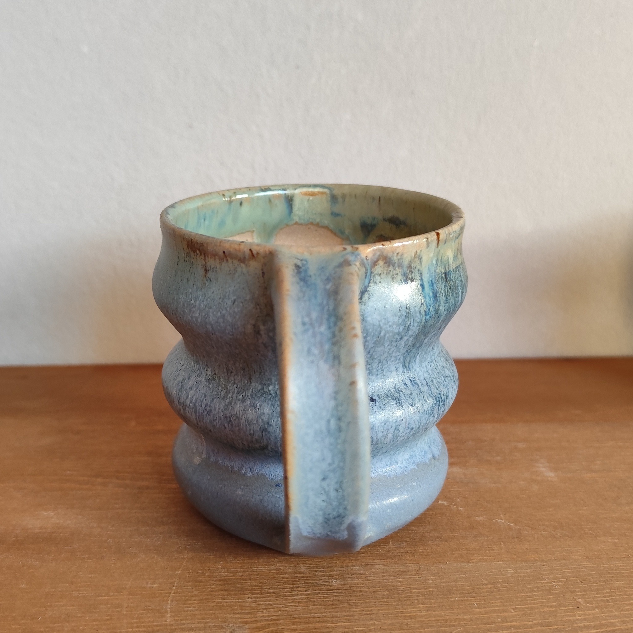 Tazza Mug in Gres Blu Cobalto - Tazza artigianale fatta a tornio - immagine 3