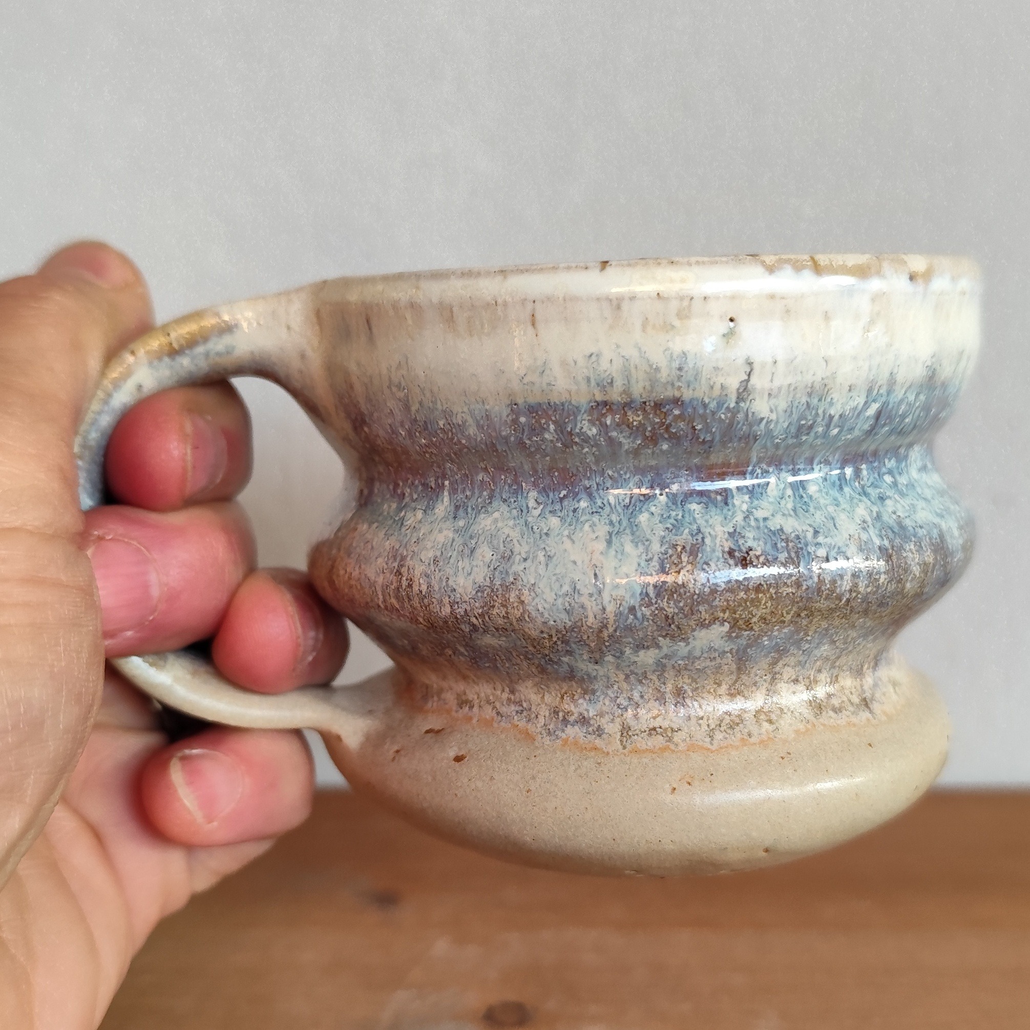 Tazza Mug in Gres Sabbia – Tazza Artigianale Fatta al Tornio - immagine 3